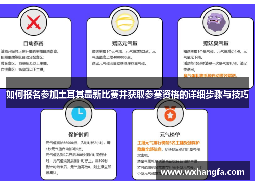 如何报名参加土耳其最新比赛并获取参赛资格的详细步骤与技巧